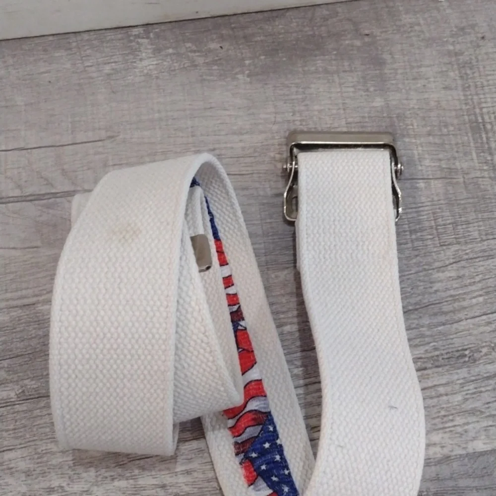 Posey American Flag Stars and Stripes Mens Gait Belt with Nickel Buckle